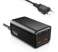 Usb C Fast Charger 120w Multiple 6 Ports Type C Compatible With Ipad Pro/Air,Iphone 15 Pro Max/14/13/12/11,Samsung Galaxy,Note,Xiaomi,Huawei Mobile Phones