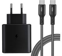 USB C Fast Charger 45W AC Adapter Ultra Fast Charger USB C with 2m Nylon USB C Cable for Samsung Galaxy S22/S22+/S22 Ultra, S21, S20, Note 20, Note 10+, Tab S8 S7+