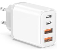 USB C Fast Charger - 45W USBC Multi Socket Replacement for iPhone 16 15 14 13 12 11 Pro Max SE 2020 XS XR X 8 Plus, Pad, 4-Port Fast Charger Type C Mains Adapter Wall Power Supply