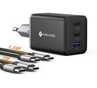 Usb C Fast Charger 67W 3 Ports With Gan Tech, Fast Charger Compatible With Iphone 15 Plus Pro Max 14 13 Pro 12 Galaxy S23 Ultra Plus S22 Macbook Pro Air M1 M2 Ipad Pro