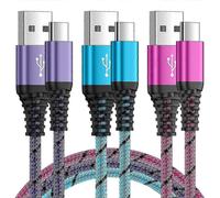 USB C Fast Charger Cable, 3Pack 6FT/1.8M Samsung Charger Cable Fast Charge, Type C Cable Lead