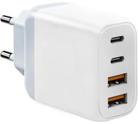 USB C Fast Chargers, 4 Ports 20W USB C Charger Adapter for iPhone 16 15 14 13 12 11 Pro Max SE XS XR 8 Plus SE, iPad, Samsung Galaxy