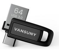 USB C Flash Drive 64GB Mini, USB C Flash Drive 64GB,Mini USB C 64GB Portable Extreme Storage for iPhone 15/TV/Tablet/PC/Computer (Silver)