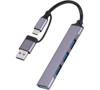 Usb C Hub 4 Ports Mini Adaptateur Usb, Hub De Données Portable Avec Adaptateur Usb C Vers Usb Hub D'Extension Usb C Pour Ordinateur Portable[Z2016]