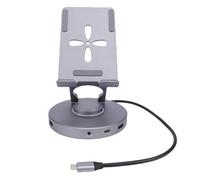 USB C Hub 4K HD Multimedia 100W PD de Charge Compatible avec la Plate-Forme de Vapeur Station d'accueil USB C 10 en 1, Station d'accueil Multi-Port avec Support Rotatif