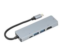 USB C Hub 5 in 1, USB Hub with Ethernet Port, Speed Data Transfer, Aluminum y C A with 100W PD Charging, 4K, Plug and Play for Laptop T Computer