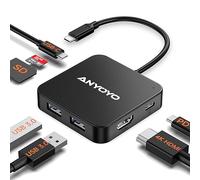 USB C Hub, 7 in 1 USB C Adapter with 4K 30Hz HDMI, 100W PD, SD/TF Card Reader, 2 USB A 3.0, 1 USB C for MacBook Pro/Air, USB C Hub Multiport Adapter, USB Hub for Laptops and Other USB C Devices