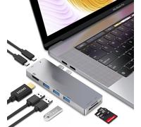 USB C Hub 8 en 1 pour MacBook Pro /Air 2019 2018 2017 2016 13“ 15“