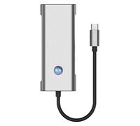 USB C Hub, conception compacte et portable, 9in 1, quai d'extension audio, séparateur USB C portable, apparence moderne élégante, idéal pour les ordinateurs portables PC, professionnels, étudiants