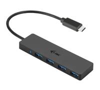 I-Tec Hub USB-C – 4 ports USB 3.0 – Câble intégré 20 cm