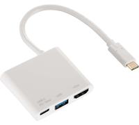Hama-adaptateur multiport usb-c 3 en 1 pour usb 3.1, hdmi™ et usb-c