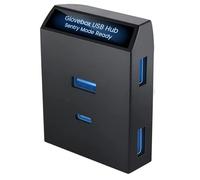 USB C Hub pour Tesla Modèle 3 Modèle Y 2021 2022 2023 Station d'accueil de Boîte à Gants, 4 en 1 Station d'accueil Intelligente Multi-Ports avec 3 USB et 1 de Type C D'extension Accessoires