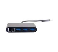 C2G Station d'accueil USB-C 29747 – USB 3.2 Gen 1, 3x USB 3.0, Ethernet 1000Base-T, Noir
