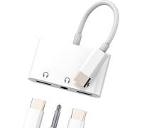 Usb C Jack Adapter (3-In-1) Type C To 3.5 Mm Earphone Adapter For Iphone 16 15 Pro Plug Charger Cable Compatible With Galaxy S24 Auxiliary Dac Audio For Apple For Ipad Headphone Connector