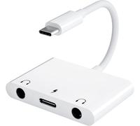 USB C Jack Adapter,3 in 1 USB C Jack Adapter and 60W Fast Charger PD for iPhone 16//15/16 Pro Max,Galaxy,Huawei P50/Mate Pixel,Pad.[T69]