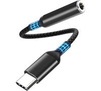 USB C Jack Adapter,Headphone Jack to 3.5mm USB C Jack Adapter with DAC USB C Jack Adapter Compatible with iPhone 16 Pro Max/16 Pro/15 Pro/15,Galaxy S23 S22 S21,MacBook Pro,Huawei