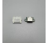 USB-C Ladebuchse Metall für Game Boy für Advance SP, Typ C Anschluss Adapter mit Staubschutz, Schnellladung & Datenübertragung, robustes Zubehör (Schwarz)(Fluorescent Cap)