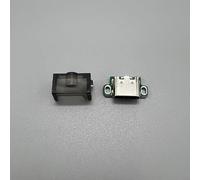 USB-C Ladebuchse Metall für Game Boy für Advance SP, Typ C Anschluss Adapter mit Staubschutz, Schnellladung & Datenübertragung, robustes Zubehör (Schwarz)(Black Lid)