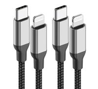 USB C Lightning Cable 1m, 2 Packs MFi Certified USB C Charging Cable iPhone Power Delivery Lightning Fast Charging Cable for iPhone 14 13 12 11 Pro Max X XS XR 8 7 6 Plus Mini SE - Black