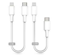 Usb C Lightning Cable 30Cm+15Cm Certifié Mfi Lot De 2 Câbles De Chargeur Pd Courts Pour Iphone Compatibles Avec Iphone