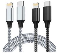 USB C Lightning Cable, iPhone Type C Charging Cable MFi Certified 2 Pack 1 m + 2 m, Fast Charger Power Delivery Cable Compatible with iPhone 14/14 Pro/13/13 Mini/12/12 Pro/MAX/XS/XR/iPad