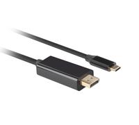 Lanberg CA-CMDP-10CU-0030-BK câble vidéo et adaptateur 3 m USB Type-C DisplayPort Noir