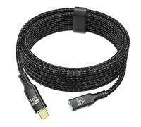 usb c male femelle long 2m Compatible avec rallonge usb c Thunderbolt 5 usbc extender Supporte 240W Charge Rapide 80Gbps Transfert et 16K/8K Vidéo cable prolongateur pour SSD,eGPU,Laptops, Display.