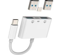 Usb C Male To Dual Usb Female Otg 3.0 Cable Type C Jack Charger Connector For Iphone 16 For Ipad Usb Stick A Camera For Apple Splitter Compatible With Samsung Tablet Adapter