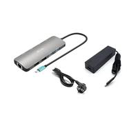 i-tec Station d'accueil USB-C Nano Métal 2x Display 4K 60Hz avec PD 100W + Chargeur 100W (2x HDMI, 2x USB 3.2, 2x USB 2.0, RJ45 Gigabit, Windows/macOS/Android/ChromeOS/Linux)