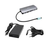 i-tec Station d'accueil métal USB-C Nano Dock C31NANOVGA77W HDMI/VGA LAN Chargeur 77 W Argent