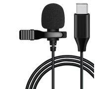 Usb-C Micro-Cravate Microphone Pierce Lavalier Appareil Photo Smartphone