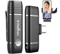 USB C Micro Cravate sans Fil, Microphone sans Fil Professionnel pour Smartphone/Tablet/Laptop Android de Type C, Pince Micro Wireless pour Le Streaming, Vlog, Youtube, Facebook et Les Enregistrement