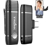 Usb C Micro Cravate Sans Fil, Microphone Sans Fil Professionnel Pour Smartphone/Tablet/Laptop Android De Type C, Pince Micro Wireless Pour Le Streaming, Vlog, Youtube, Facebook Et Les Enregistrement