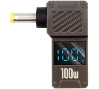 USB-C PD 65 W Ladung Typ-C-Eingang Auf DC 4,8 x 1,7 mm Hohlstecker, Smart-LED-Anzeige, 100 W Ausgang, 20 V 5 A Ladeanschluss, kompatibel mit HP Laptop