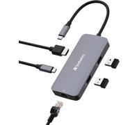 Usb-C Pro Multiport Hub 5 En 1, Adaptateur Multiport Usb-C Vers Hdmi, Rj45, Usb-A Et Usb-C Pd, Pour Mac, Macbook Pro/Air, Ipad Pro, Thinkpad, Ordinateur Windows, Ordinateur Portable, Etc[Z1665]