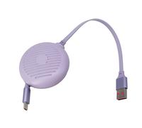 USB C rétractable d'un seul côté vers USB A, câble de-Violet