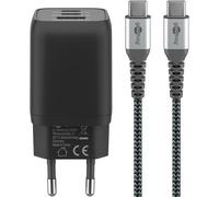 Usb-c Schnellladegerät Nano, Pd, Gan, 65 Watt, Usb-c Textilkabel (sch