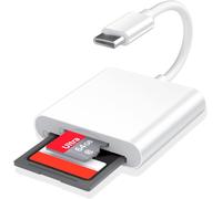 USB C SD Card Reader, 104MB/s, 2 in 1, SD Card Adapter, Type C, Compatible iPhone 15 Series, Galaxy S23/S22
