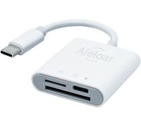 USB C SD Card Reader, 3-in-1 Micro SD External Memory Card Adapter Super Speed Simultaneous Read and Write
