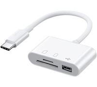 USB C SD Card Reader 3 in 1 USB C SD TF Card Reader Adapter SD Memory Card Reader
