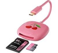 USB C SD Card Reader for iPhone 15, 2 in 1 Memory Card Reader, USB C Adapter, Compact Design, Compatible with iPad Pro, MacBook, Samsung Galaxy S20-S24 and Other Type C Devices (8