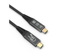 USB C thunderbolt 5 cable 1 m, USB 5 cable for thunderbolt 4 cable, data transfer 80 Gbps, USB C cable fast charge 240 W, video cable 16 K@60 Hz for Hub, Dock, M3, eGPU, laptops, display,