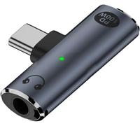 Usb C To 3.5mm Audio Adapter,2 In 1 Usb Type C To Aux Headphone Jack And 100w Pd/Qc Power Supply,Usb C Headphone Adapter,Charge And Listen Music At The Same Time,
