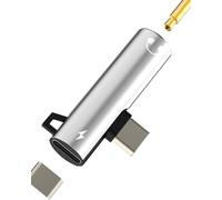Usb C To 3.5mm Audio Jack Adapter(2 In 1)For Iphone16 15 Pro Max Earphone Type C Charger Cable Connector Compatible With Galaxy S24 S23 Headphone Aux Splitter For Apple For Ipad Adapter
