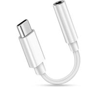 Usb C To 3.5mm Aux Jack Adapter,Compatible With Oneplus 6t/Huawei P30 Pro/Mate 20 Pro/Galaxy/Xiaomi And More,With All Type C White