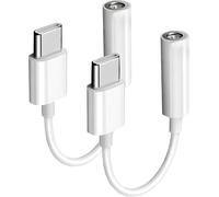 Usb C To 3.5mm Female Headphone Jack Adapter For Iphone 15,2 Pack Type C To Aux Audio Dongle Adapter Cable For Iphone 15/15 Plus/15 Pro/15 Pro Max,Galaxy S24/S23/S22