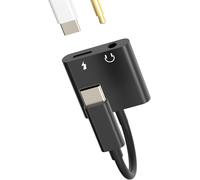Usb C To 3.5mm Jack Adapter Accessories Headphone Charger 2-In-1 Dac Type C Audio Cable For Apple For Iphone 15 Pro Max Plus For Ipad Mini Compatible With Car Aux Microphone Dongle
