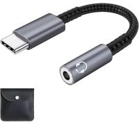 USB C to 3.5mm Jack Adapter,DAC Headphone Jack Converter USB C Audio to Auxiliary for iPhone 16 Pro Max,Galaxy S24 S23 S20 Ultra,iPad Pro 2021/2020/2018,Google Pixel 9/8,Android