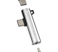 USB C to 3.5mm Jack Adapter for IPhone 16 15 Compatible with S23 S22 Ultra Headphone Charger Plug for iPad for Apple Earphone Audio Cable AUX Connector Type C Splitters Car