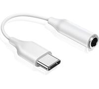 Usb C To 3.5mm Jack Adapter,Type C To 3.5mm Headphone Aux Adapter Earphone Adapter Compatible With Galaxy S23 S22 S21 S20 Note20 A73 A53,Google Pixel And Plus,White